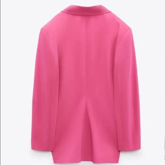 ZARA Oversized Blazer Pink Size Xs, Small - Picture 15 of 16